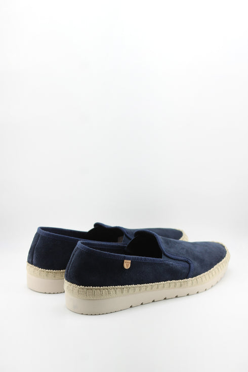 Verbenas Men Perforated Slip-On Loafers with Braided Trim